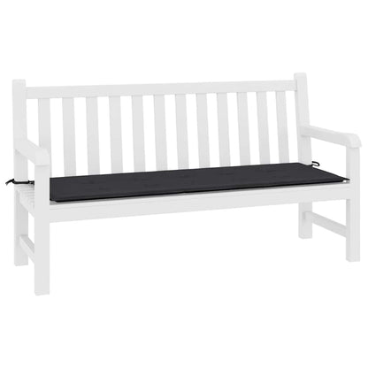 Almofadão p/ banco de jardim 200x50x4 cm tecido preto
