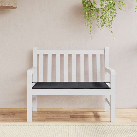 Almofadão p/ banco de jardim 100x50x4cm tecido oxford preto