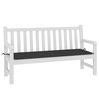 Almofadão p/ banco de jardim 150x50x4 cm tecido oxford preto