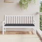 Almofadão p/ banco de jardim 150x50x4 cm tecido oxford preto