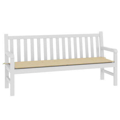 Almofadão p/ banco de jardim 180x50x3 cm tecido oxford bege