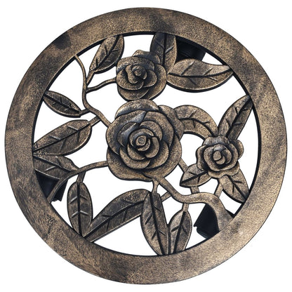 Suportes com rodas para plantas 6 pcs 30 cm plástico bronze