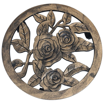 Suportes com rodas para plantas 6 pcs 38 cm plástico bronze