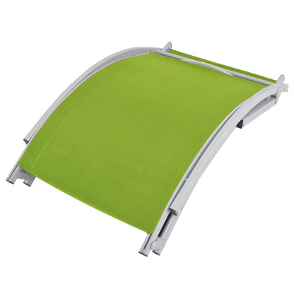 Espreguiçadeiras dobráveis 2 pcs textilene verde