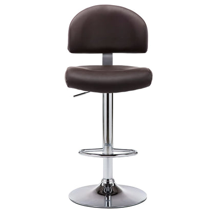 Banco de bar couro artificial castanho