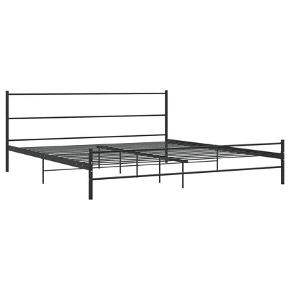 Estrutura de cama 180x200 cm metal preto