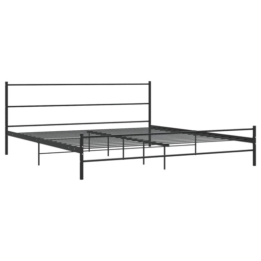 Estrutura de cama 180x200 cm metal preto