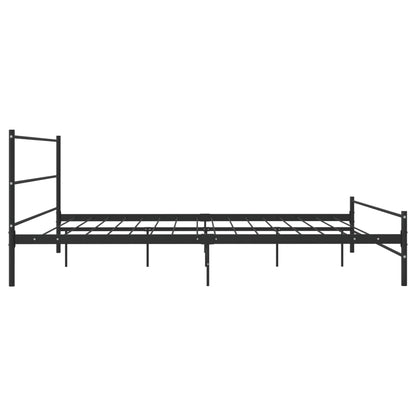 Estrutura de cama 180x200 cm metal preto