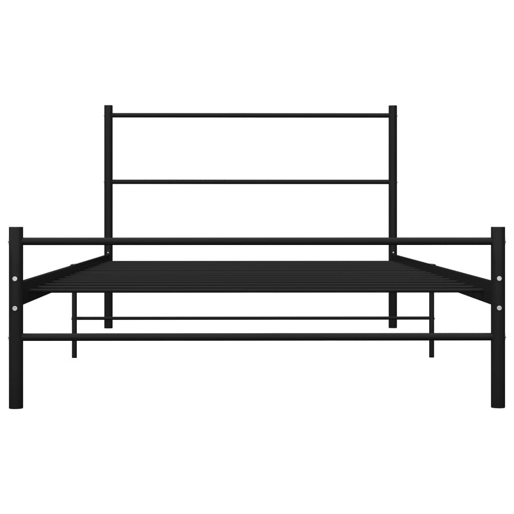 Estrutura de cama 90x200 cm metal preto