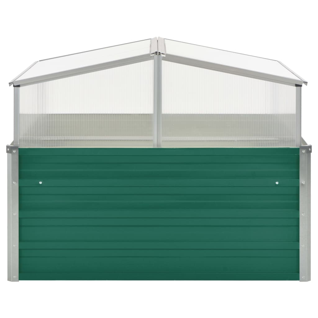 Estufa 100x100x77 cm aço galvanizado verde