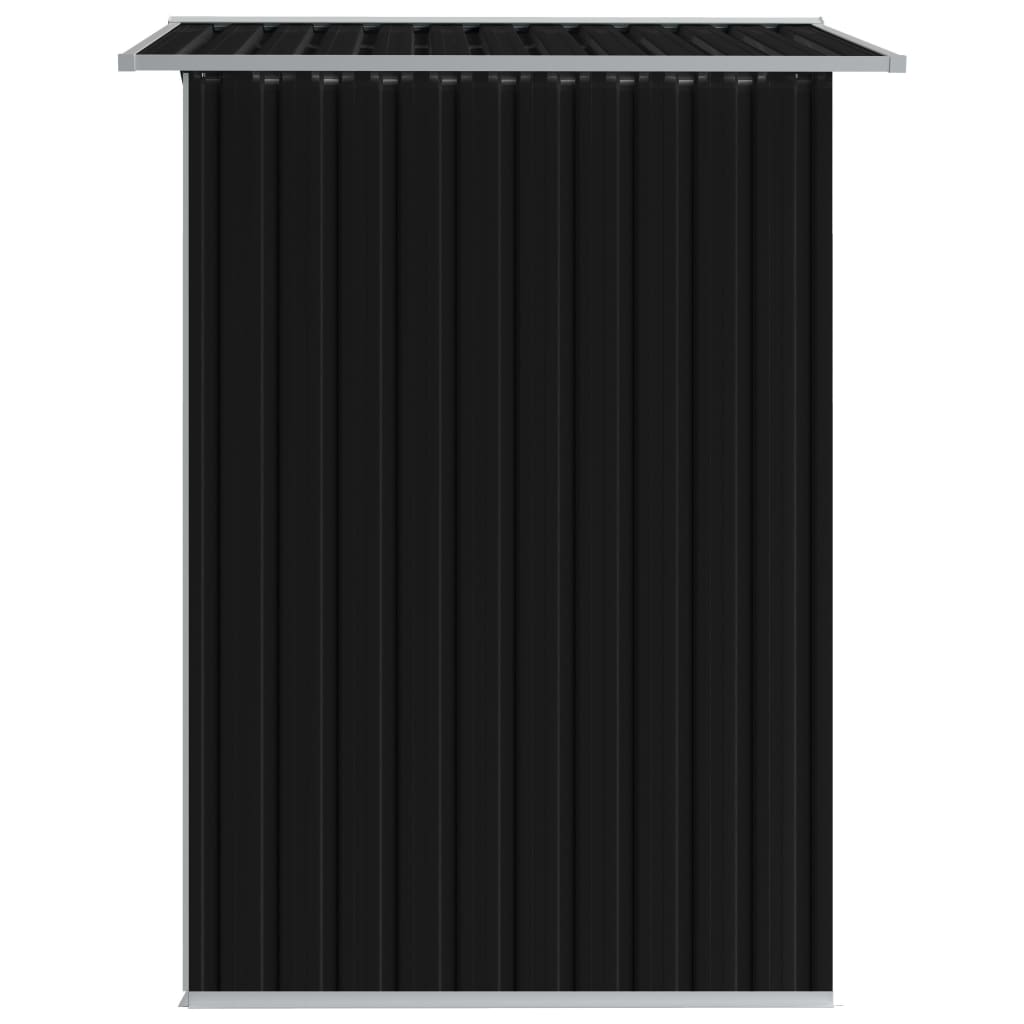 Abrigo de jardim 204x132x186 cm aço antracite