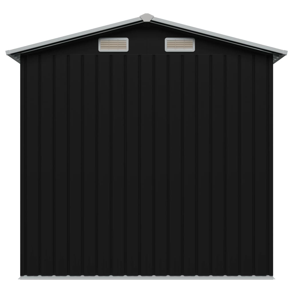 Abrigo de jardim 204x132x186 cm aço antracite