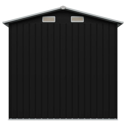 Abrigo de jardim 204x132x186 cm aço antracite