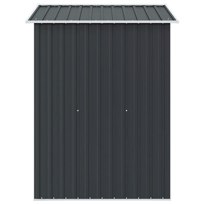 Abrigo de jardim 204x132x186 cm aço antracite