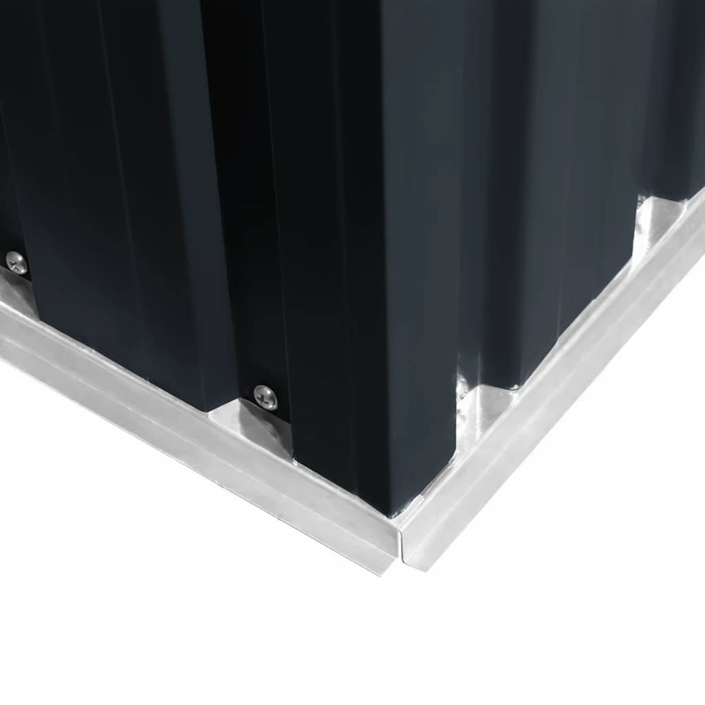 Abrigo de jardim 204x132x186 cm aço antracite