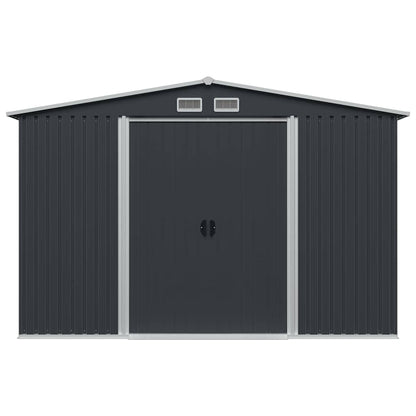 Abrigo de jardim 257x205x178 cm aço antracite
