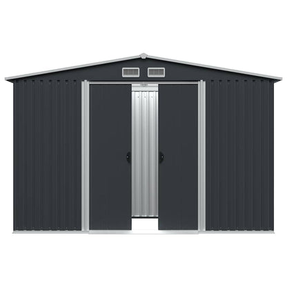 Abrigo de jardim 257x205x178 cm aço antracite