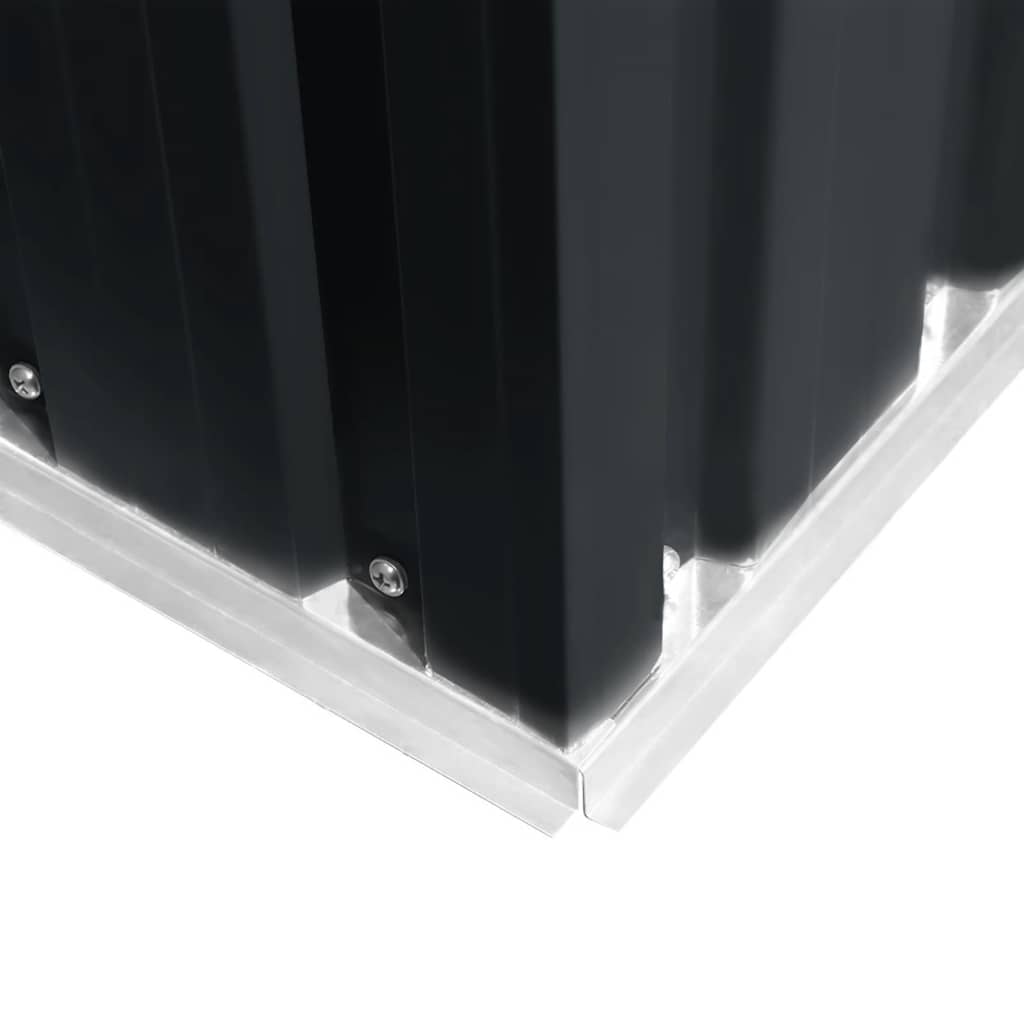 Abrigo de jardim 257x205x178 cm aço antracite