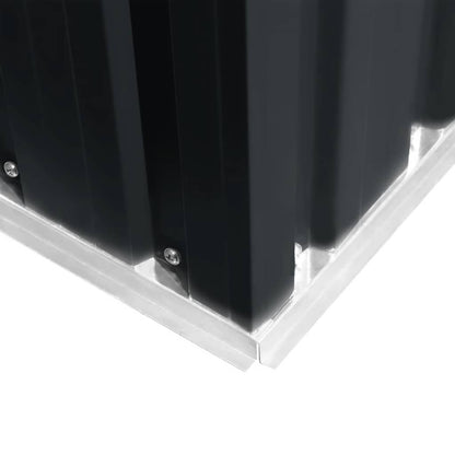 Abrigo de jardim 257x205x178 cm aço antracite