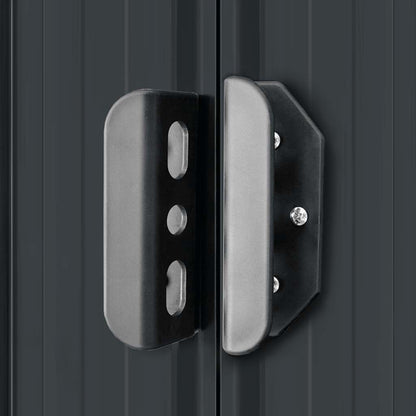 Abrigo de jardim 257x205x178 cm aço antracite