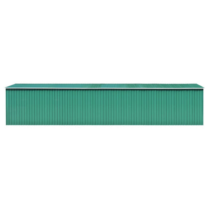 Abrigo de jardim 257x990x181 cm aço galvanizado verde