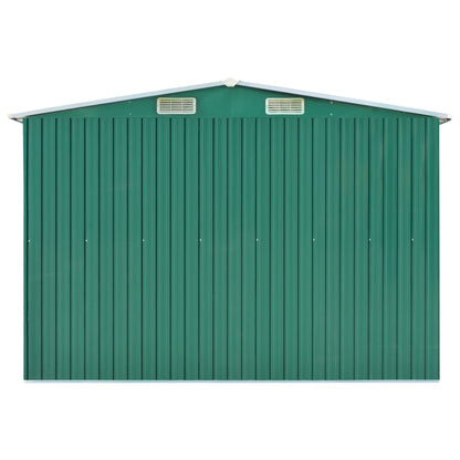 Abrigo de jardim 257x990x181 cm aço galvanizado verde