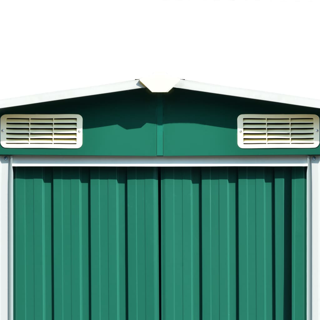 Abrigo de jardim 257x990x181 cm aço galvanizado verde