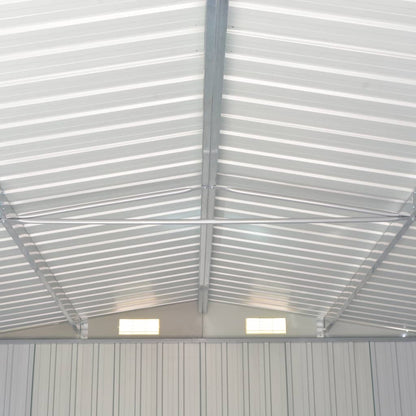 Abrigo de jardim 257x990x181 cm aço galvanizado verde