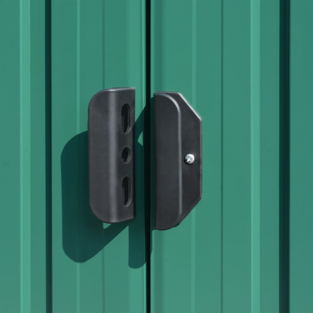 Abrigo de jardim 257x990x181 cm aço galvanizado verde