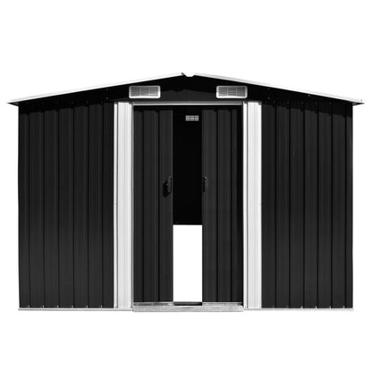 Abrigo de jardim 257x990x181 cm aço galvanizado antracite