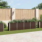 Canteiro jardim elevado 320x40x77 cm aço galvanizado castanho