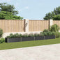 Canteiro elevado jardim aço galvanizado 600x80x45 cm antracite