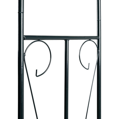 Arco de jardim 142x37x275 cm ferro verde-escuro