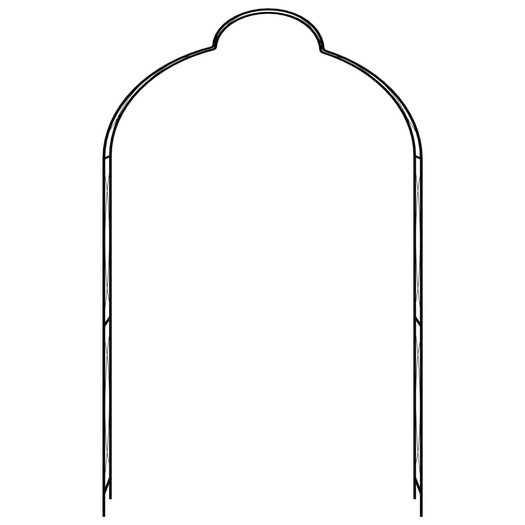 Arco de jardim 150x34x240 cm ferro preto