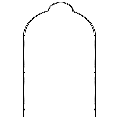 Arco de jardim 150x34x240 cm ferro preto