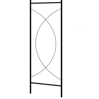 Arco de jardim 150x34x240 cm ferro preto