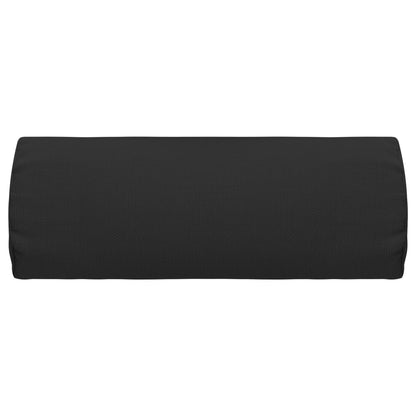 Encosto cabeça cadeira de pátio 40x7,5x15 cm textilene preto