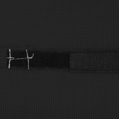 Encosto cabeça cadeira de pátio 40x7,5x15 cm textilene preto