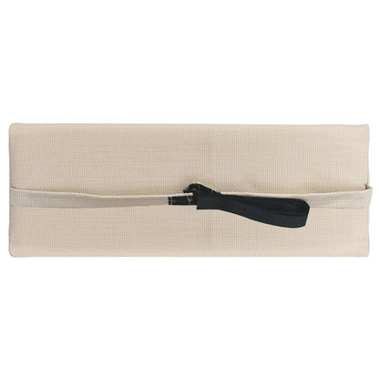 Encosto cabeça cadeira de pátio 40x7,5x15 cm textilene creme