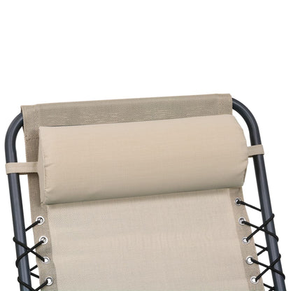 Encosto cabeça cadeira de pátio 40x7,5x15 cm textilene creme