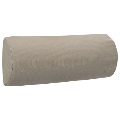 Encosto cabeça cadeira 40x7,5x15 cm textilene cinza-acastanhado