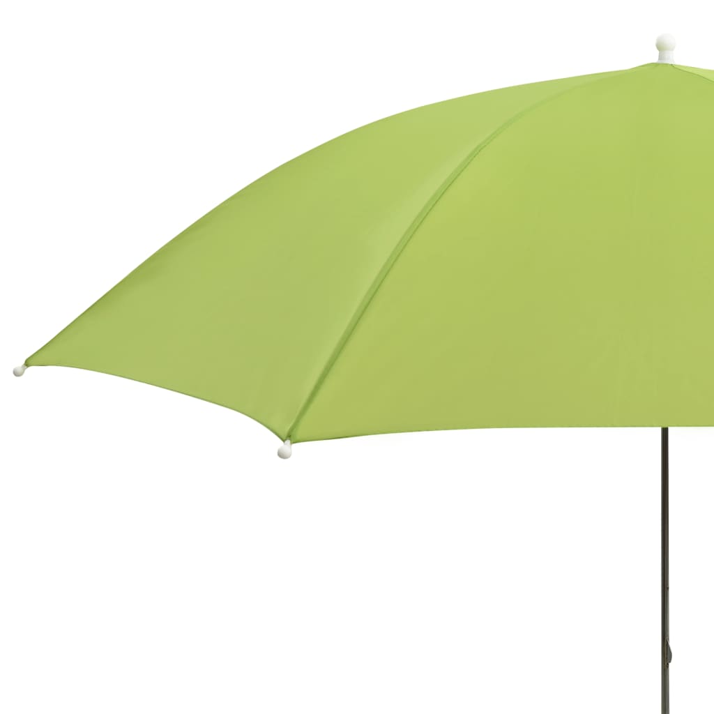 Guarda-sóis para cadeira de campismo 2 pcs 105 cm verde