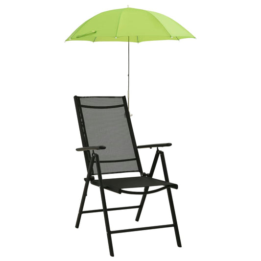 Guarda-sóis para cadeira de campismo 2 pcs 105 cm verde