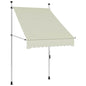 Toldo retrátil manual 100 cm creme