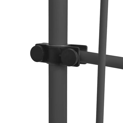 Toldo retrátil manual com LED 400 cm azul e branco