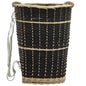 Mochila para lenha com alças 50x44x58 cm salgueiro natural