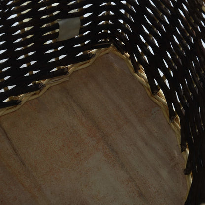 Mochila para lenha com alças 57x51x69 cm salgueiro natural