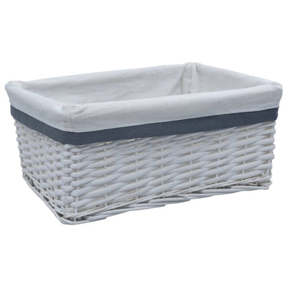 3 pcs conjunto de cestos de encastrar salgueiro branco