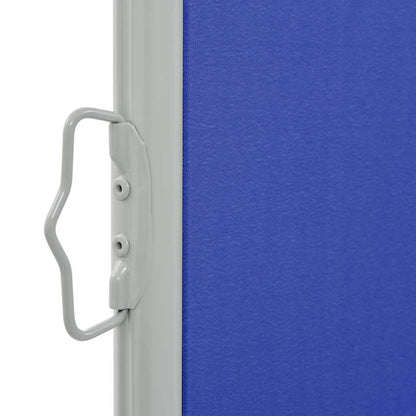 Toldo lateral retrátil para pátio 100x300 cm azul