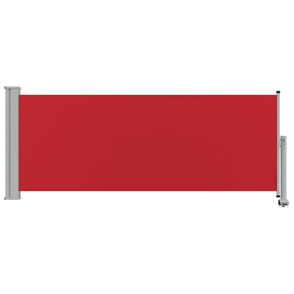 Toldo lateral retrátil para pátio 100x300 cm vermelho